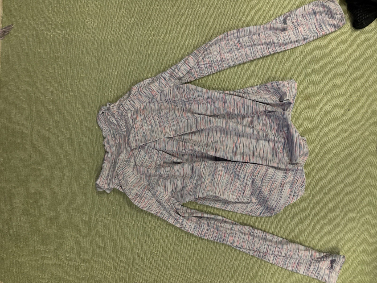 ivivva Girls Size 10 Mock Neck Striped Stretch Pullover Long Sleeve Jacket