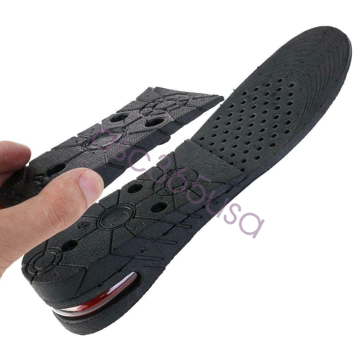 Adjust 4 Layer 9cm Unisex Shoe Lift Height Increase Heel Insole Insert Taller US