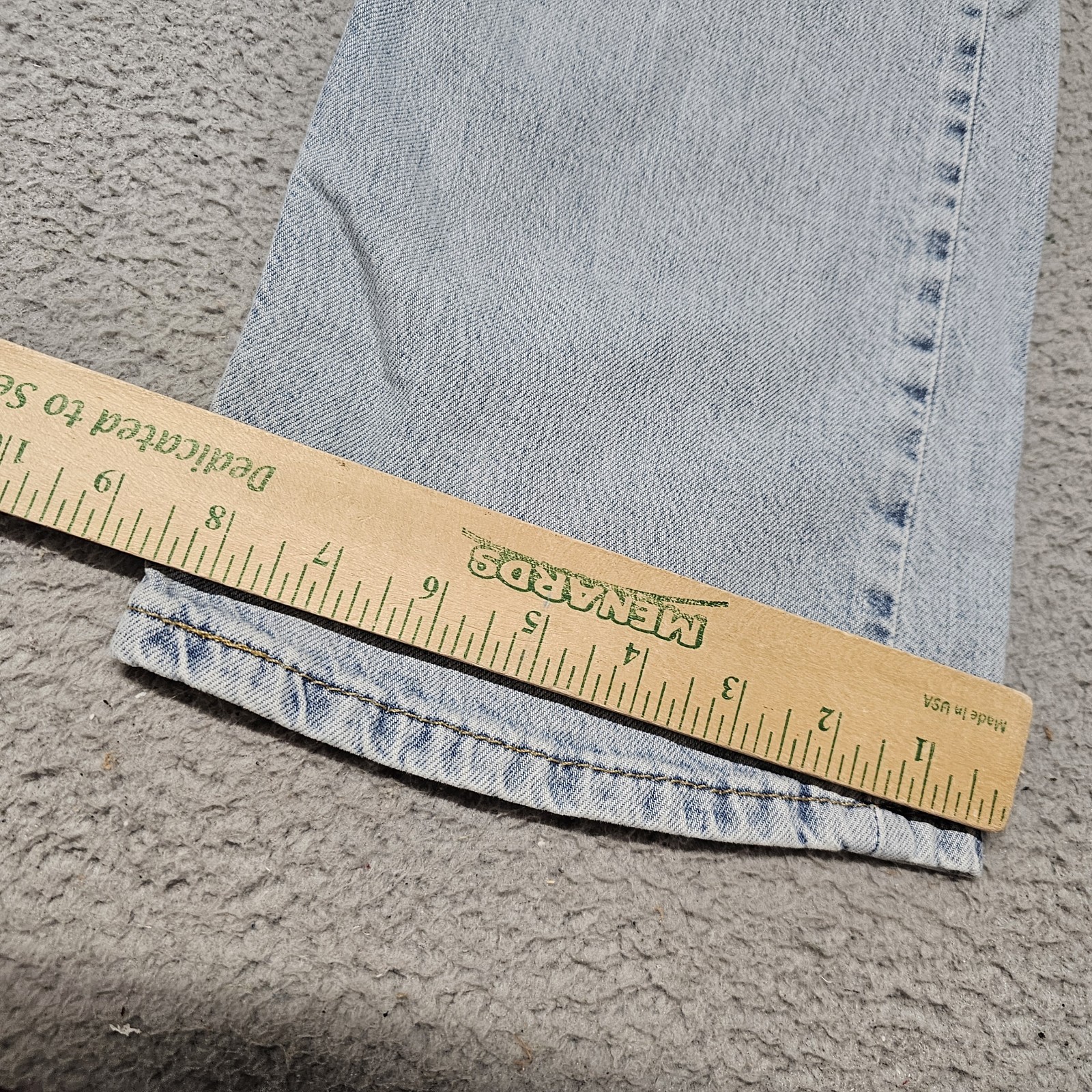 Levi’s 527 Slim Bootcut Jeans Men 32×34 (Fits 32X32) Stretch Light Blue Wash