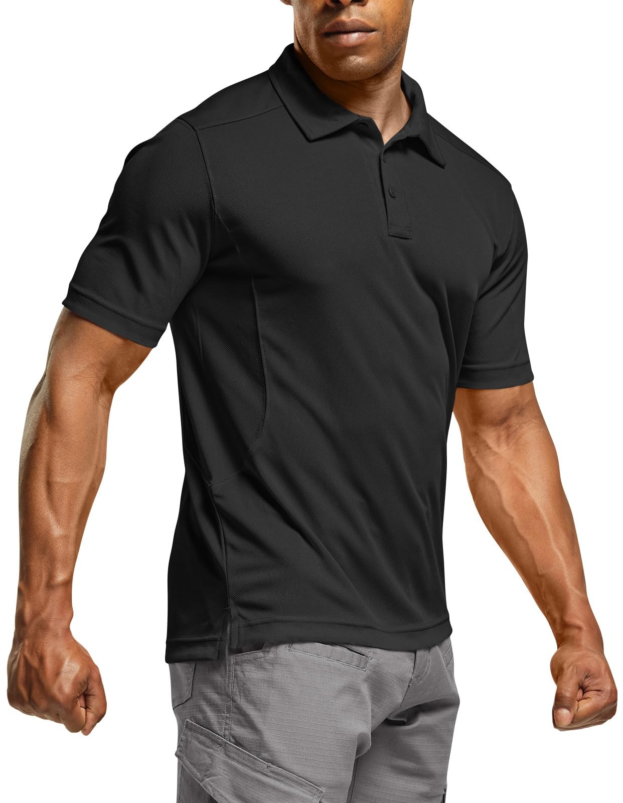 Men’s Polo Shirts Short Sleeve Quick Dry Casual Golf Sport Team Work Tactical T