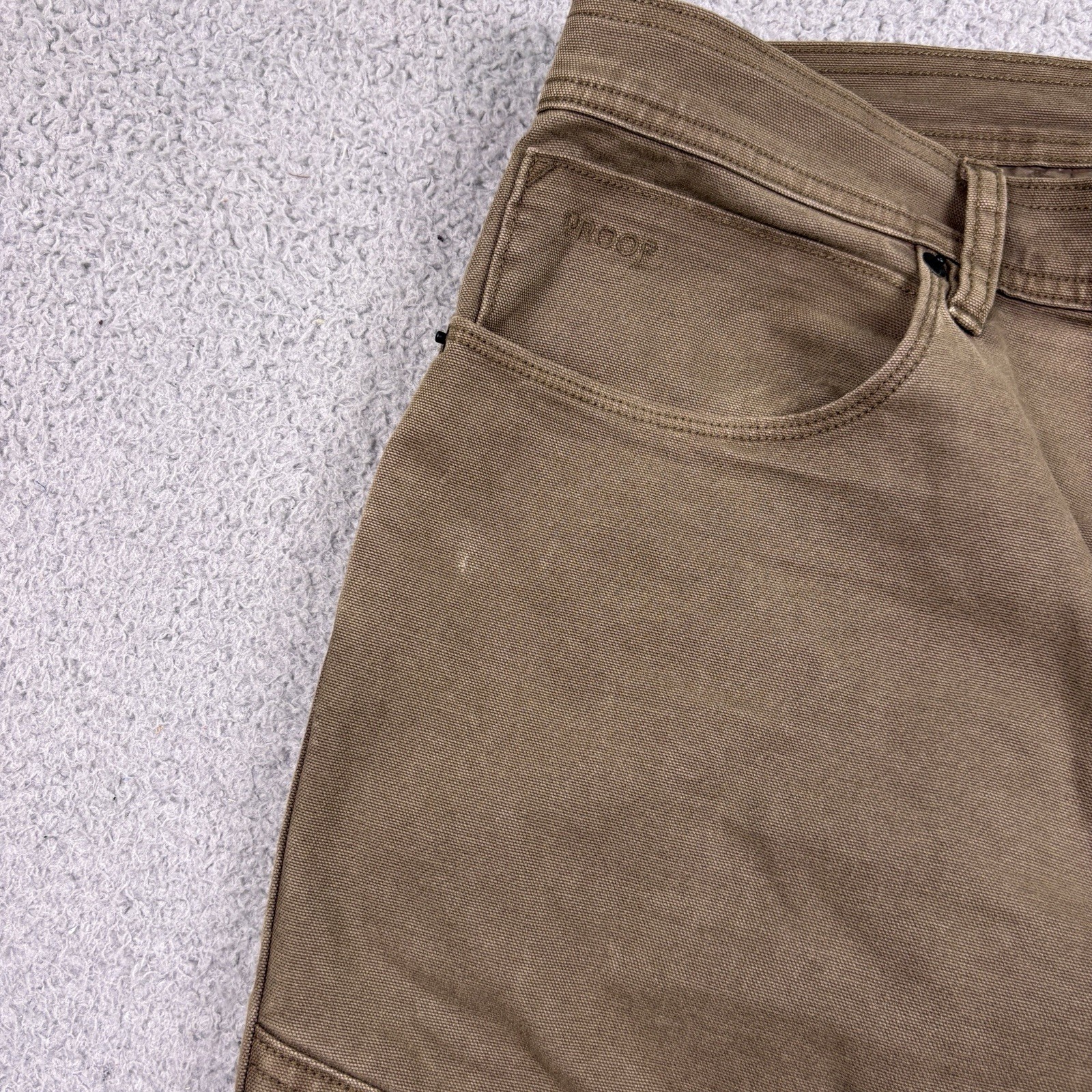 Proof Rover Double-Knee Pants Mens 38×32 Brown Straight Fit Huckberry Workwear