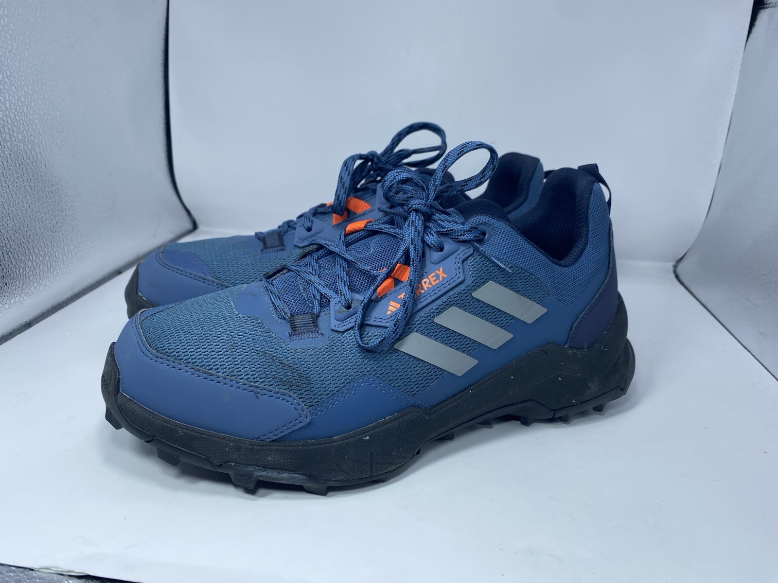 Adidas Terrex AX4 Wonder Steel Blue Orange Hiking Shoes HP7392 Men’s Size 8.5