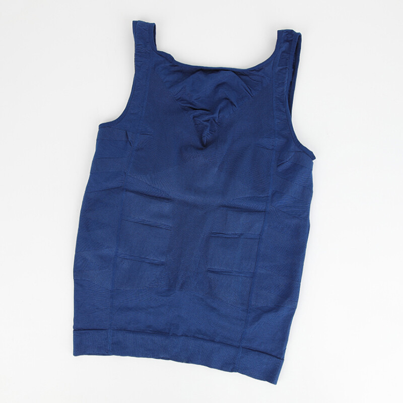 MENS SLIMMING BODY SHAPER BELLY CHEST COMPRESSION VEST GIRDLE SHIRTS TANK TOP US
