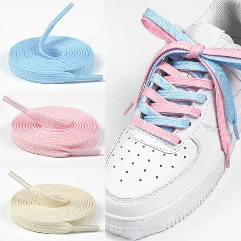 1Pair/3Pair New 0.8cm Wide Flat Durable Shoelace Suitable for A Variety of Shoes