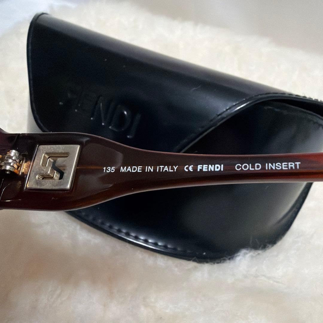Fendi Sunglasses, Tortoiseshell Pattern, Brown, FF, With Cloth/Case.