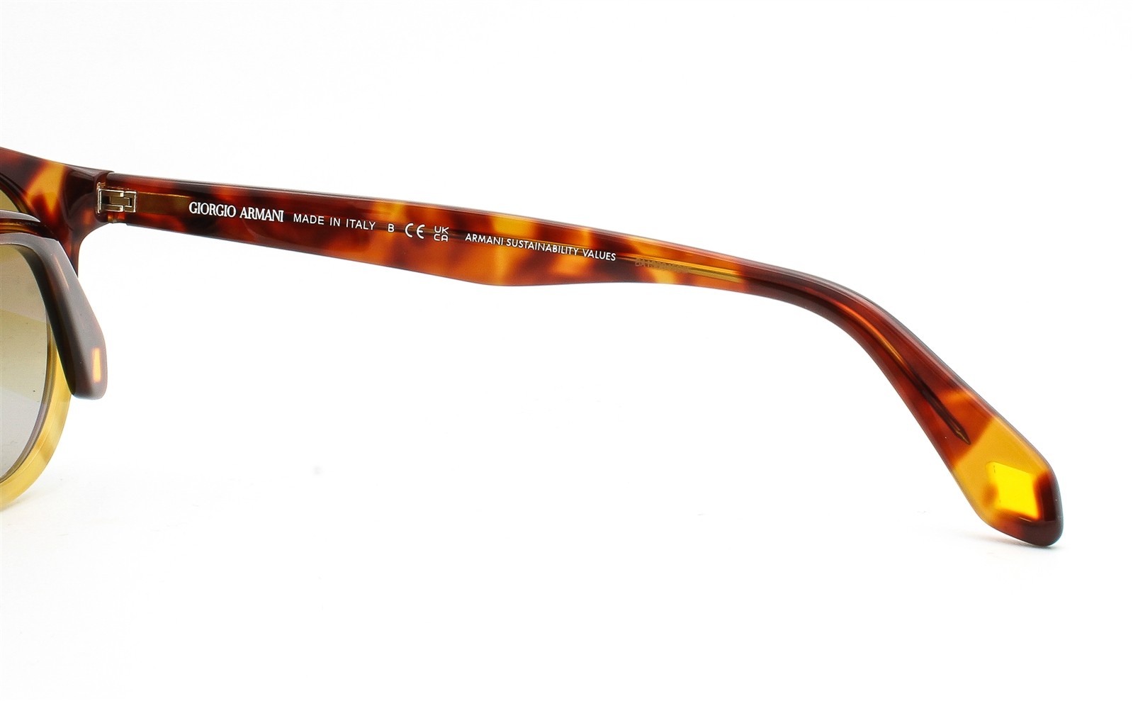 Giorgio Armani Sunglasses AR 8192 6034/B2 Polished Red Brown Honey Havana w/case