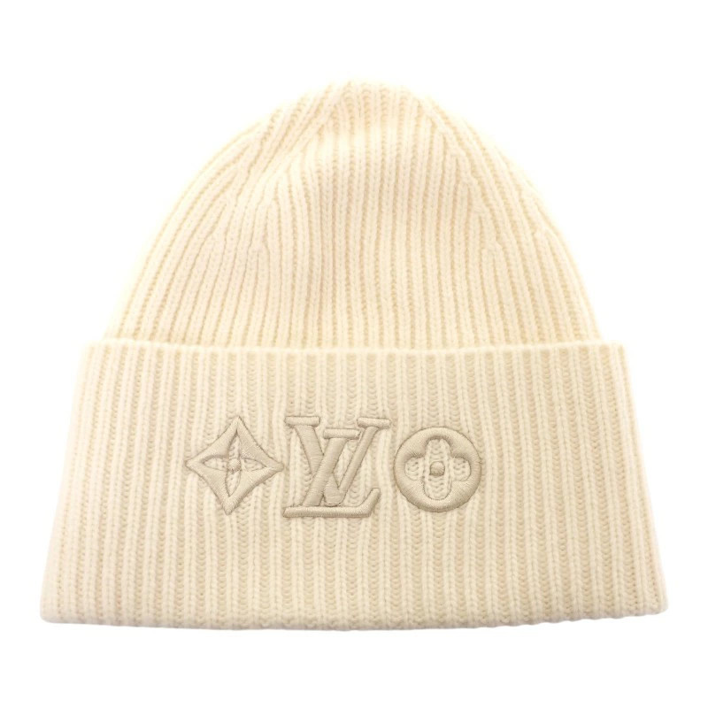 Louis vuitton cap monogram Beanie LV Headline Knit Hat S M77873 Box Beauty Auth