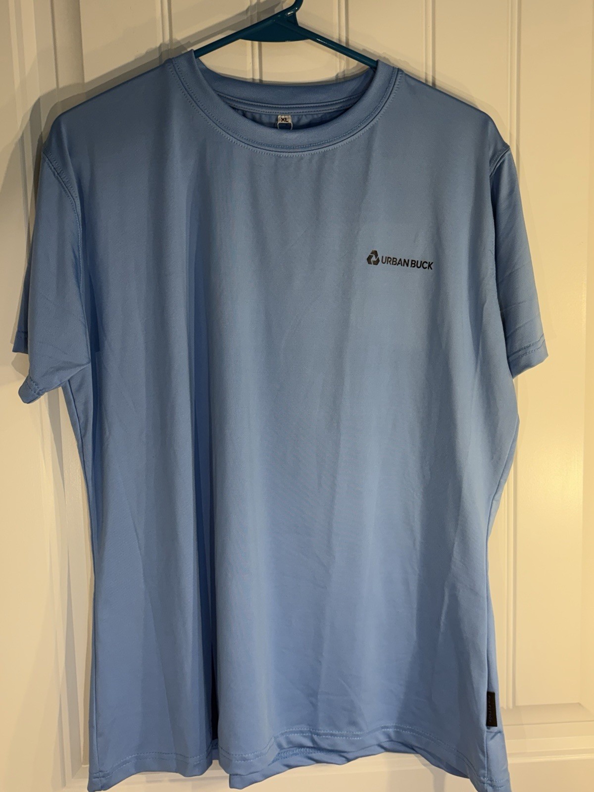 Urban Buck Men’s Athletic Workout T-Shirt XL Blue Performance Moisture Wicking