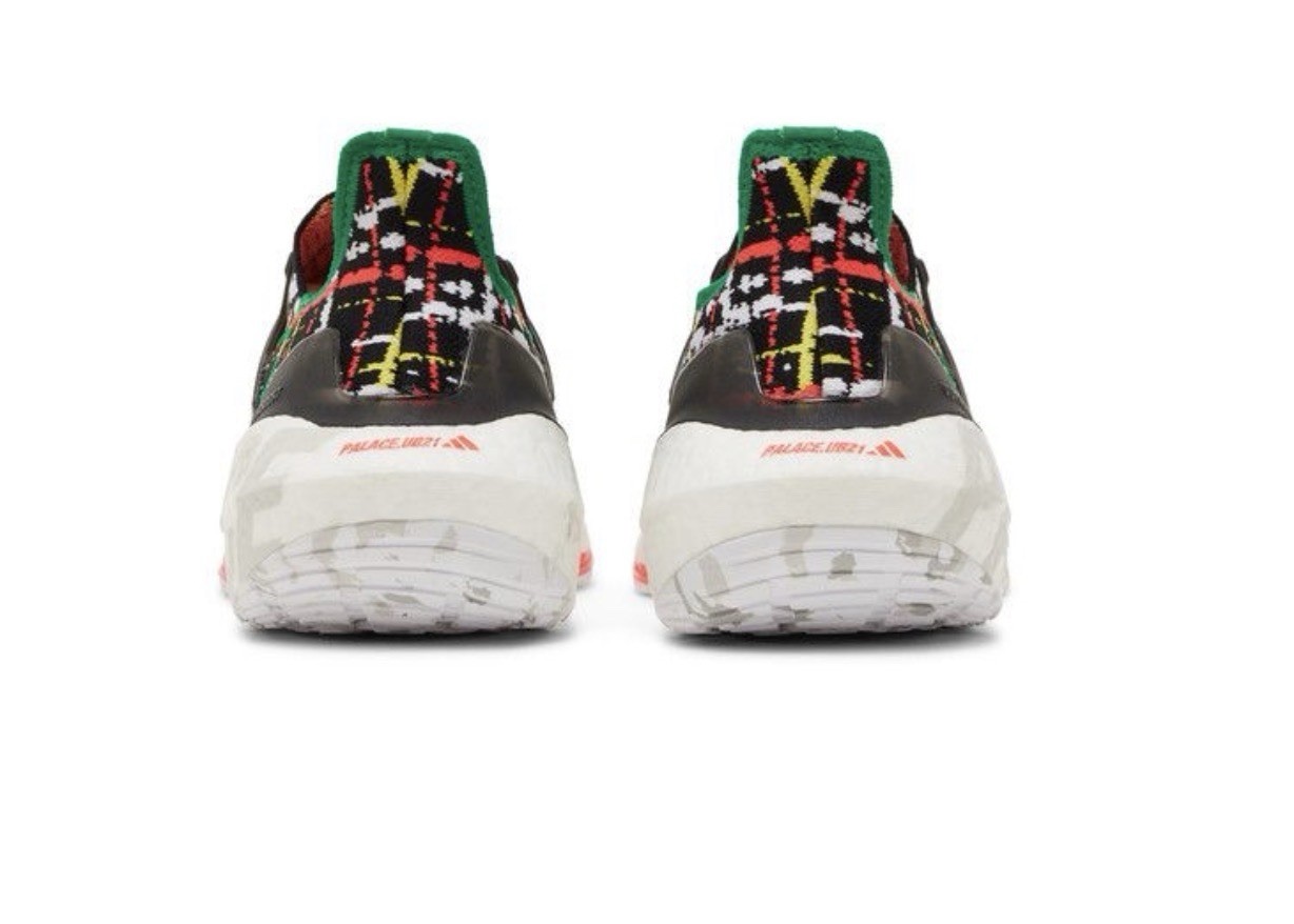 Size 8.5 – Palace x adidas UltraBoost 21 Black Multicolor Skating Sneakers