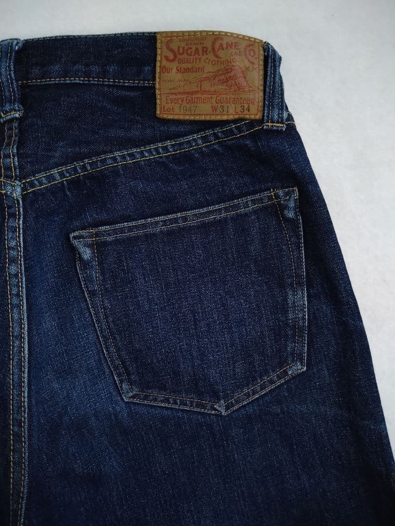 Sugar Cane 1947 Model Straight Jeans SC41947 W31 L34 Vintage Style F/S