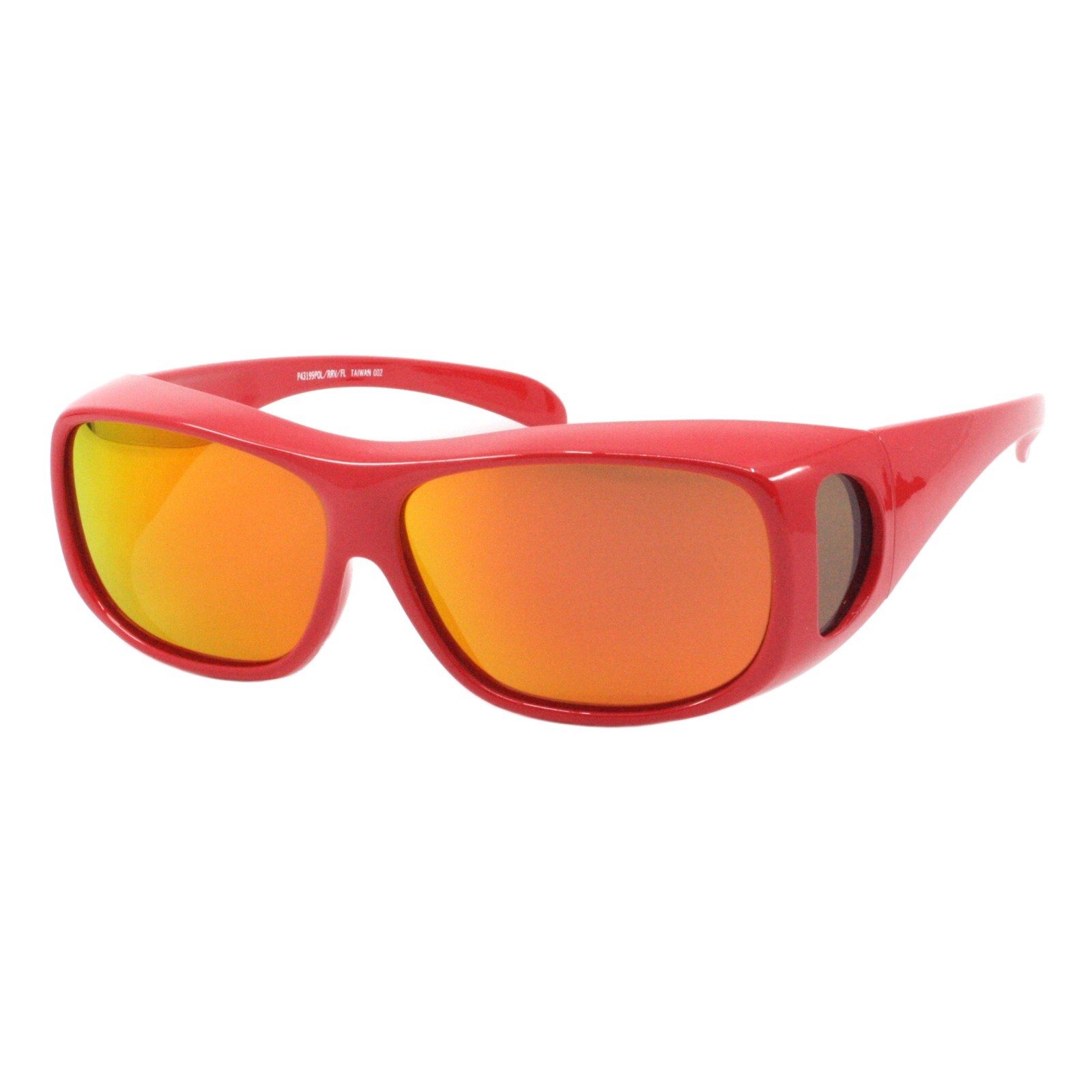 Polarized Lens Fit Over Sunglasses Rectangular Mirror Lens Lightweight Floating