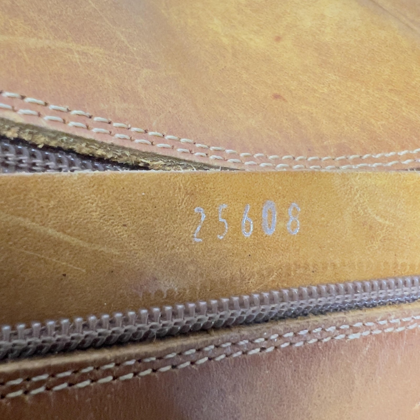 Vintage Durango Boots Mens 13 D Tan Oil Leather Side Zip Square Toe Brazil 25608