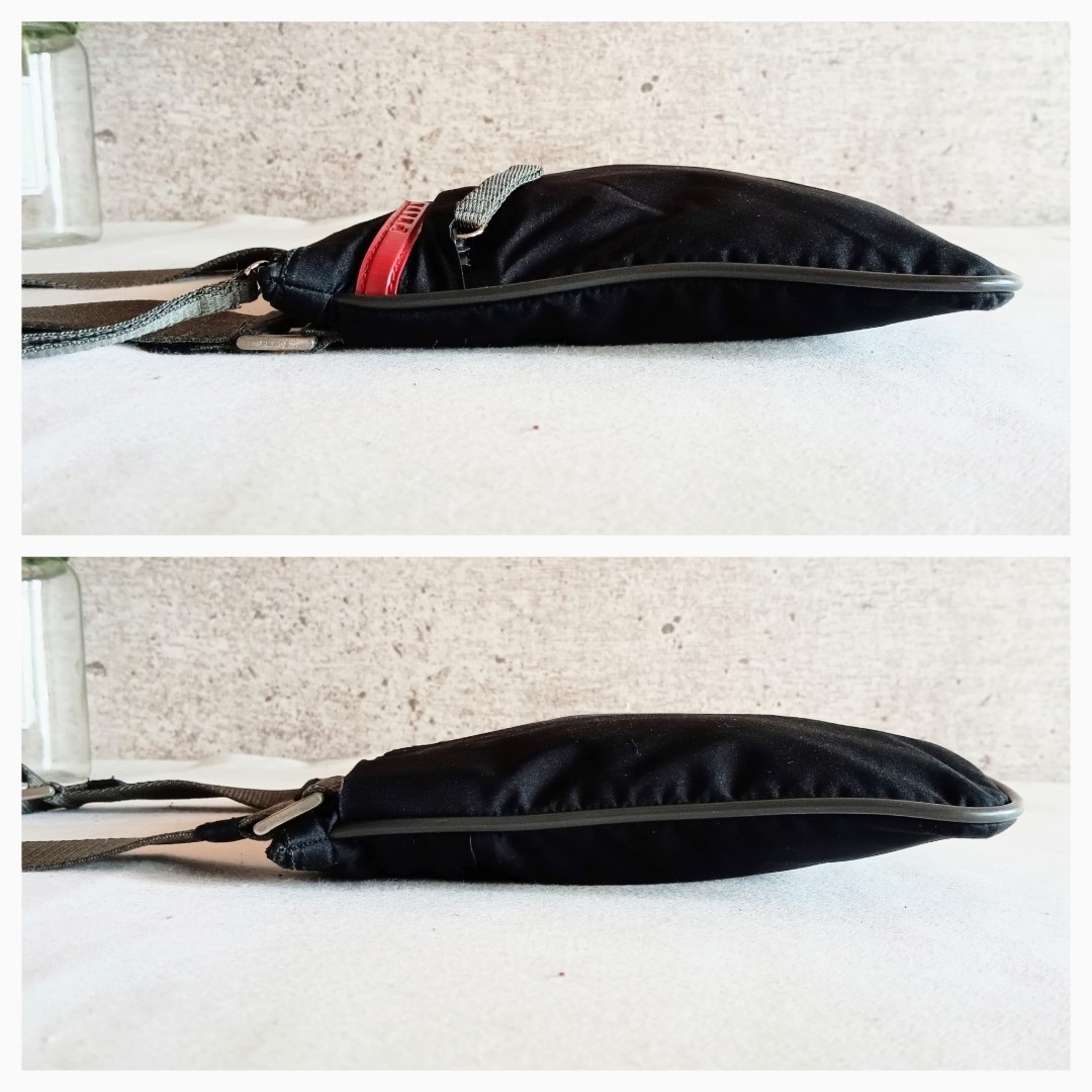 PRADA Sports Nylon Pochette Shoulder Bag Black Size: W:7.9 × H:7.9 in.