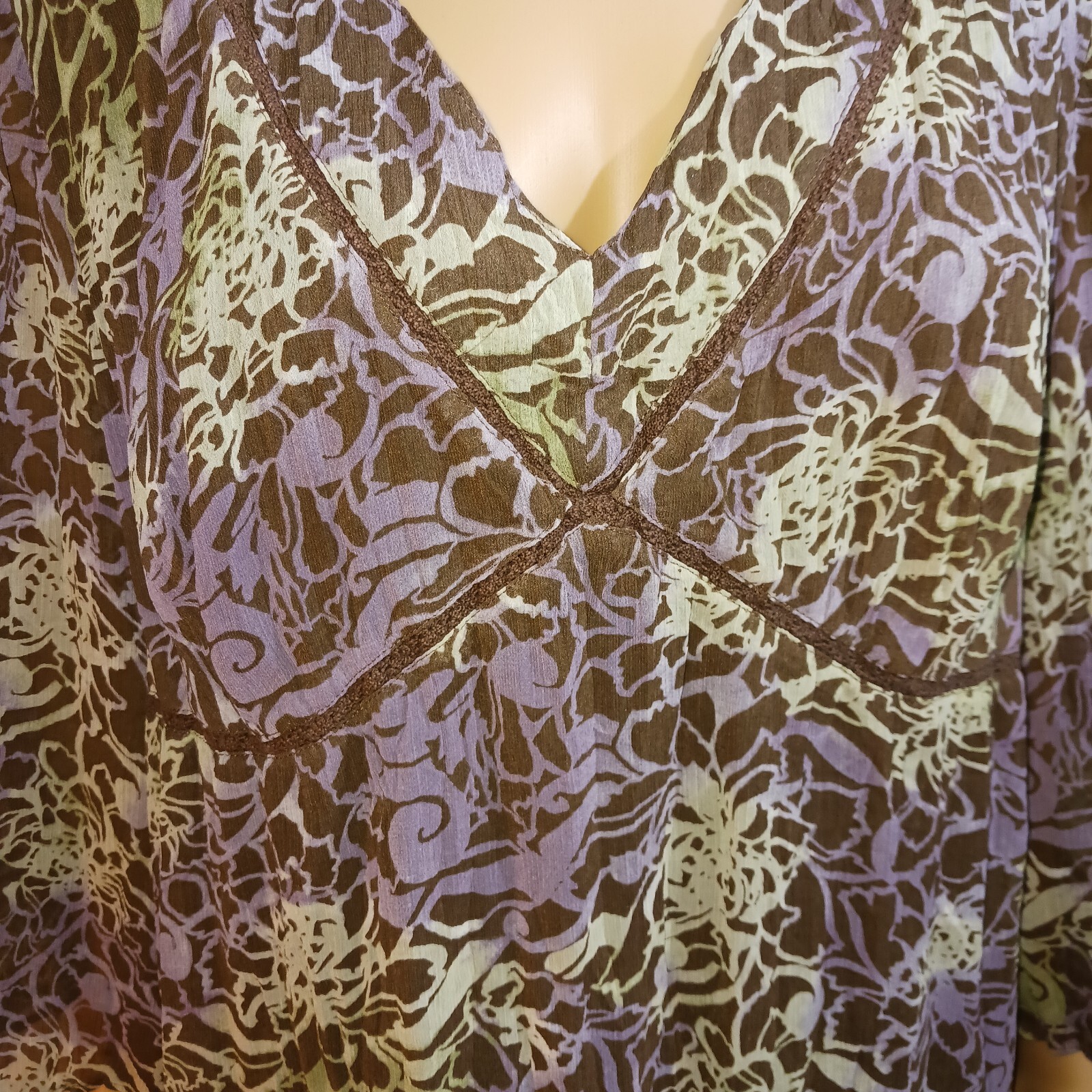 Axcess Blouse Women’s Size 1 Multicolor 3/4 Sleeve by Liz Claiborne EUC