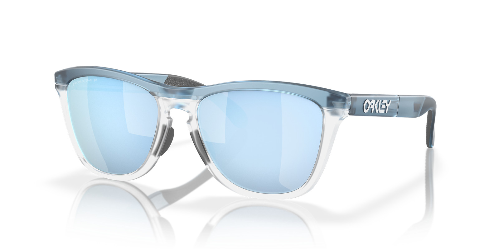 Oakley Frogskins Range Trans Stonewash/Prizm Deep Water Polar 55 mm Sunglasses