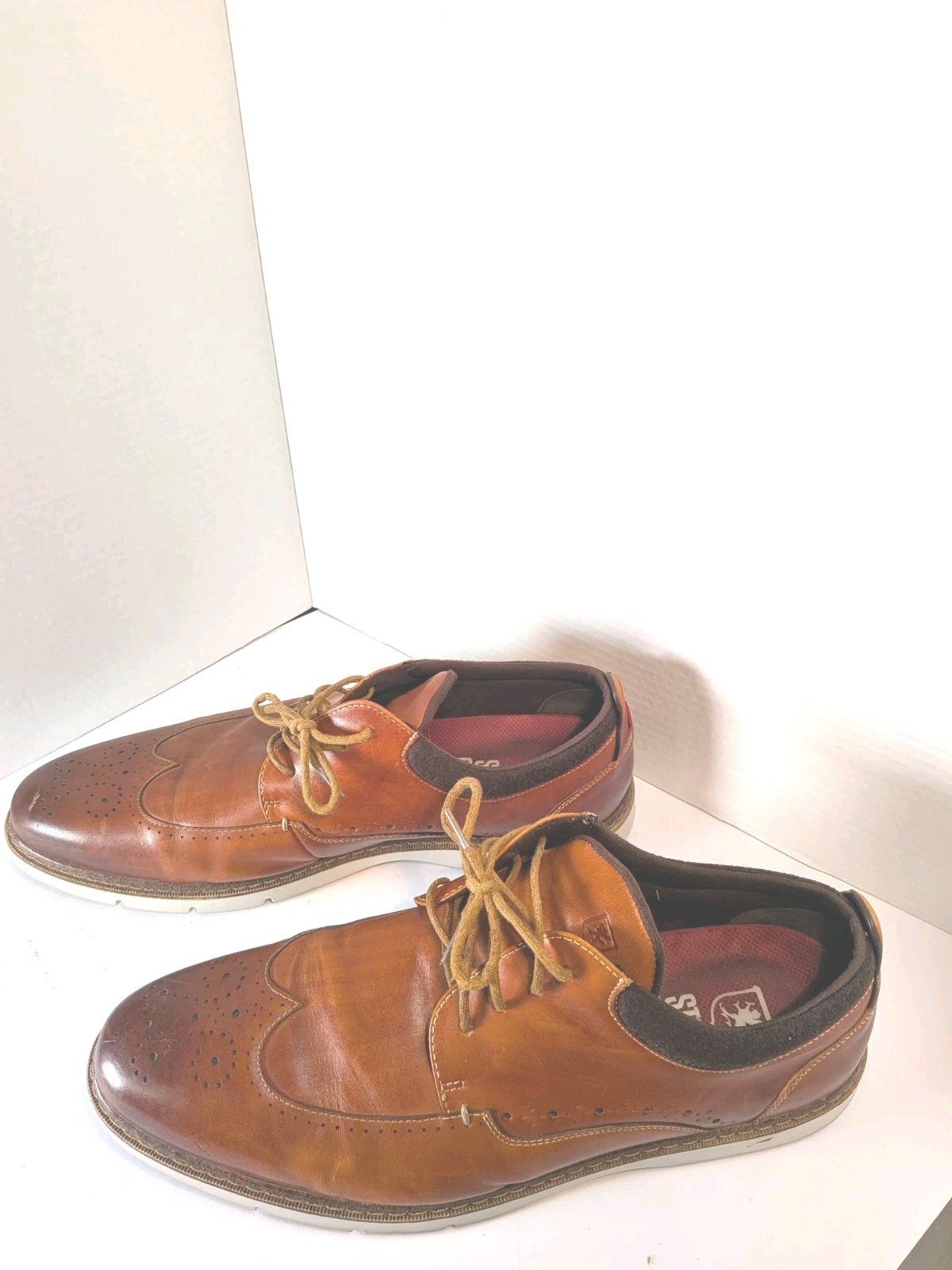 Stacy Adams Redzone Collection Brown Leather Dress Shoes US 13