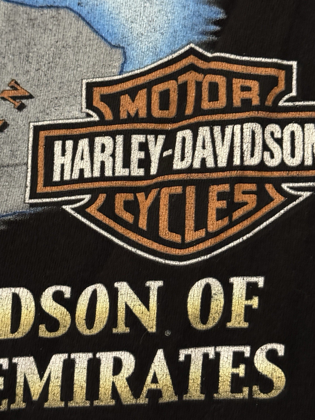 Harley Davidson United Arab Emirates Men’s Tshirt Size XL Black