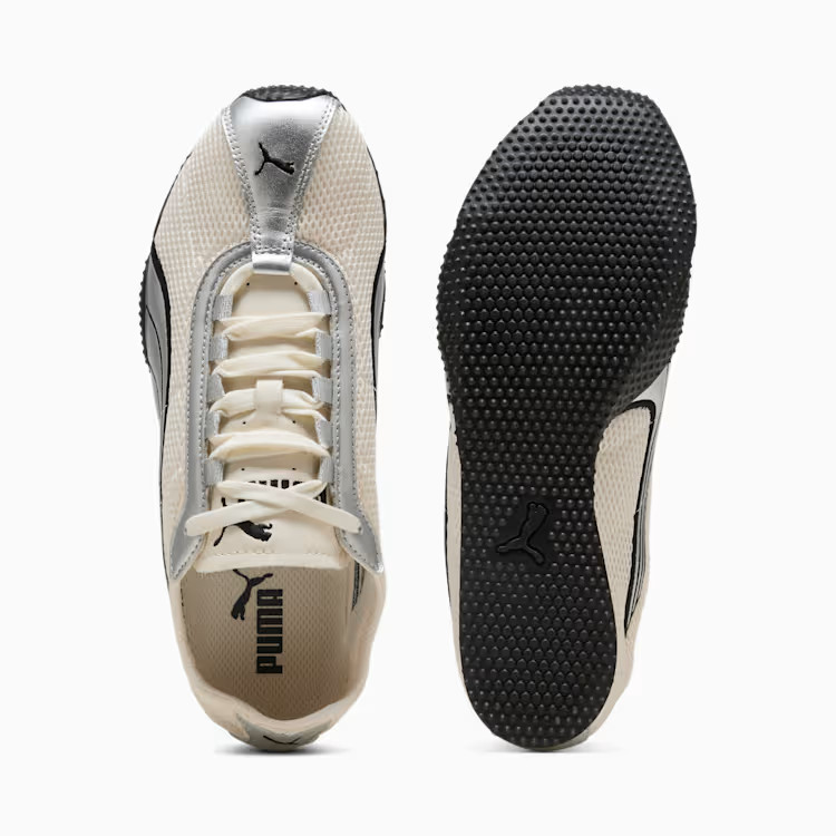 PUMA H-Street OG 403692-05 Ivory Silver Mesh Retro Racing Casual Sneakers Unisex