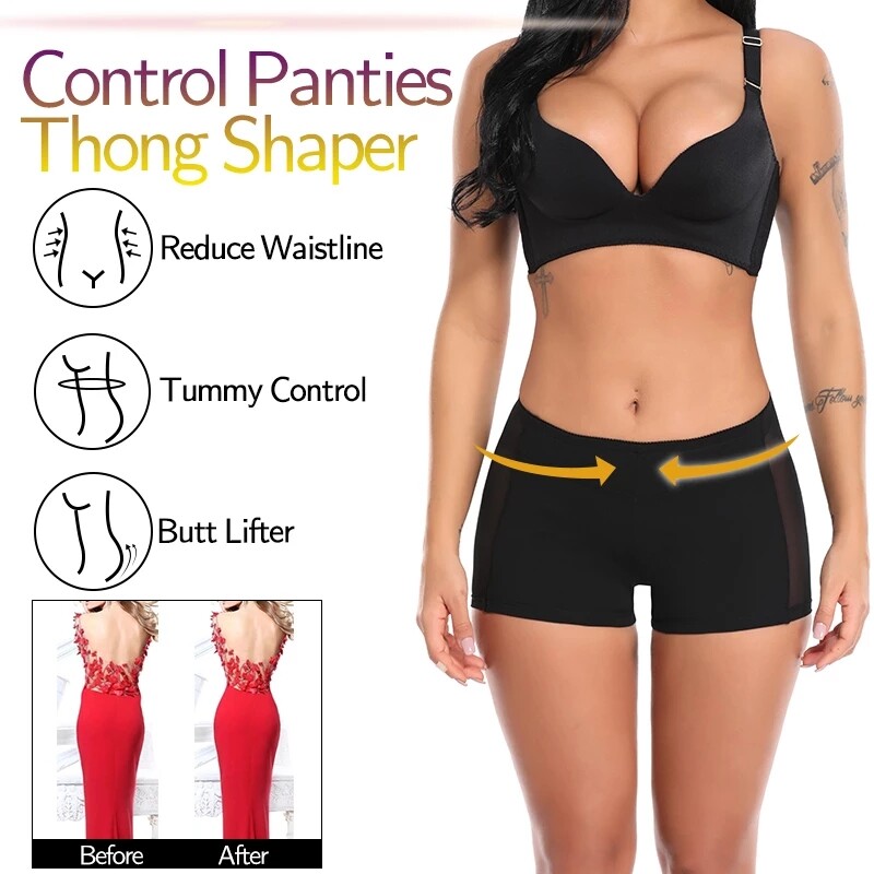 Women’s Butt Lifter Booty Push Up Shorts Belly Control Hips Enhancer Body Shaper