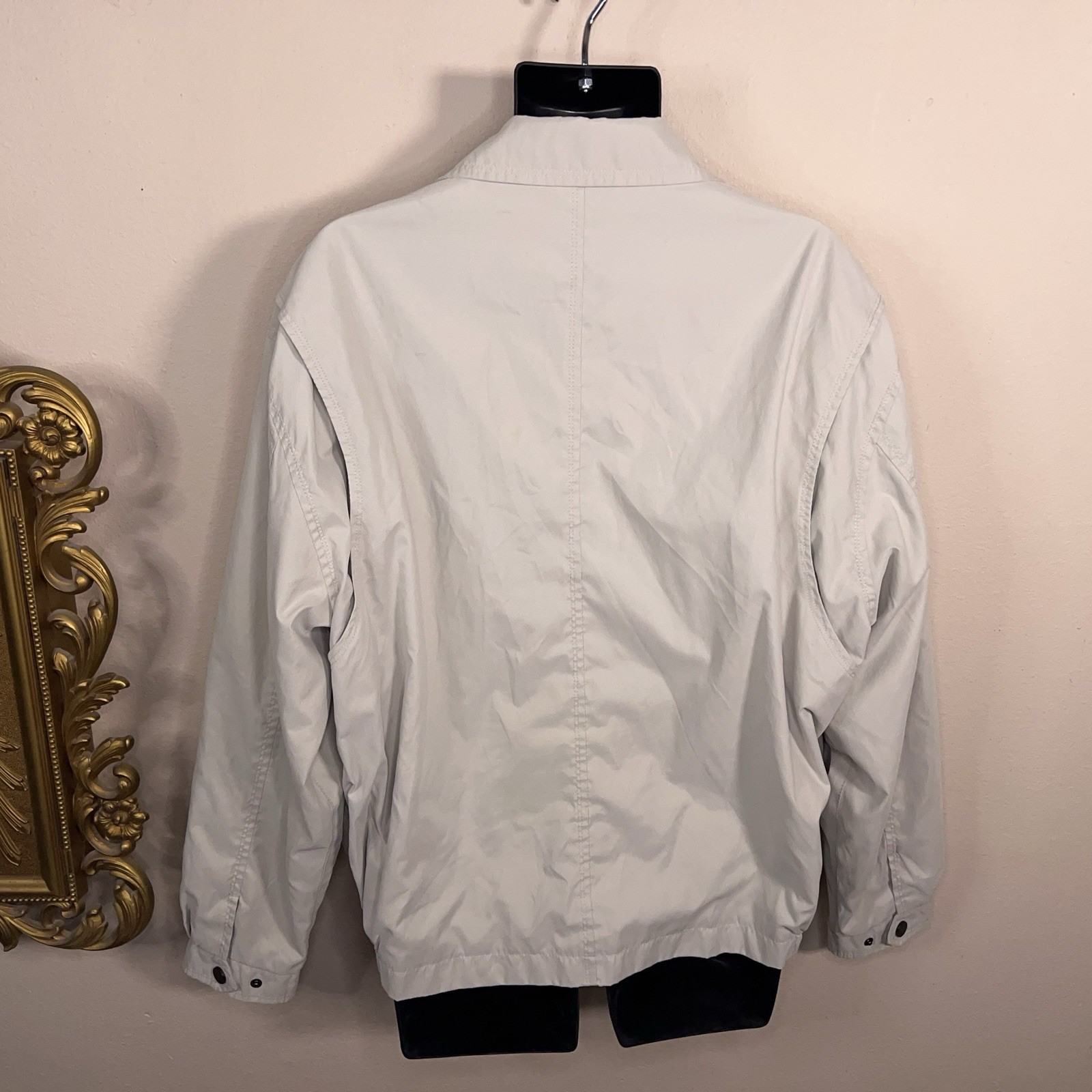 Vintage XL London Fog Light Beige Jacket Mens Classic 90s Neutral Outdoor Lined