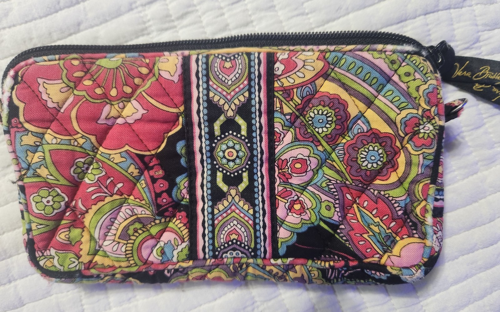 VERA BRADLEY Curling Iron Cover, PLUS Make-up Brush Bag, PLUS Wristlet–3 Items