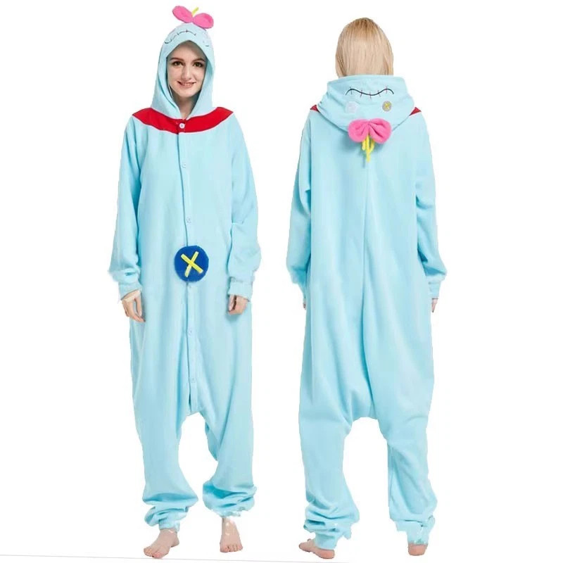 Cartoon Sleepwear Pajamas Party Costume Animal Stitch Xmas Cosplay Adults