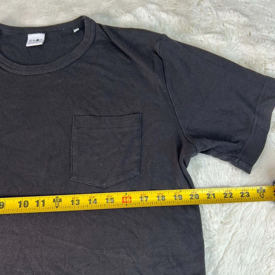 NN07 Mens M Black Short Sleeve Pocket T-Shirt