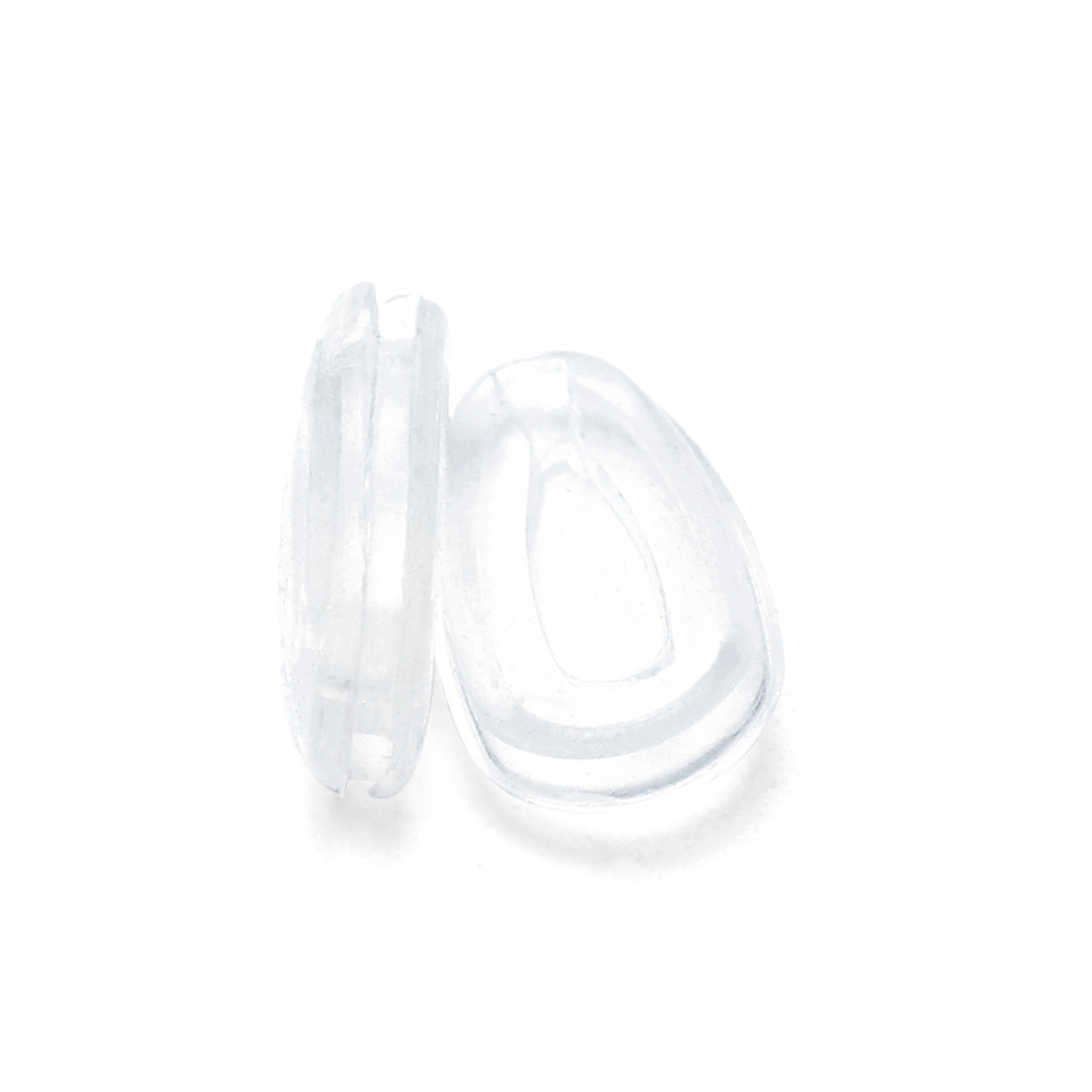 KEYTO Clear Rubber Nosepad Replacement for-Oakley Feedback OO4079-2 Pairs
