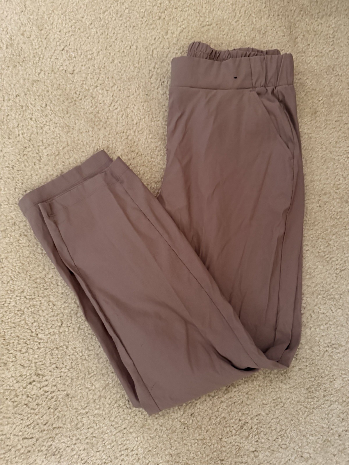 Modern Ambition Women’s Brown Knit Dress Pants Tapered Stretch Pockets M