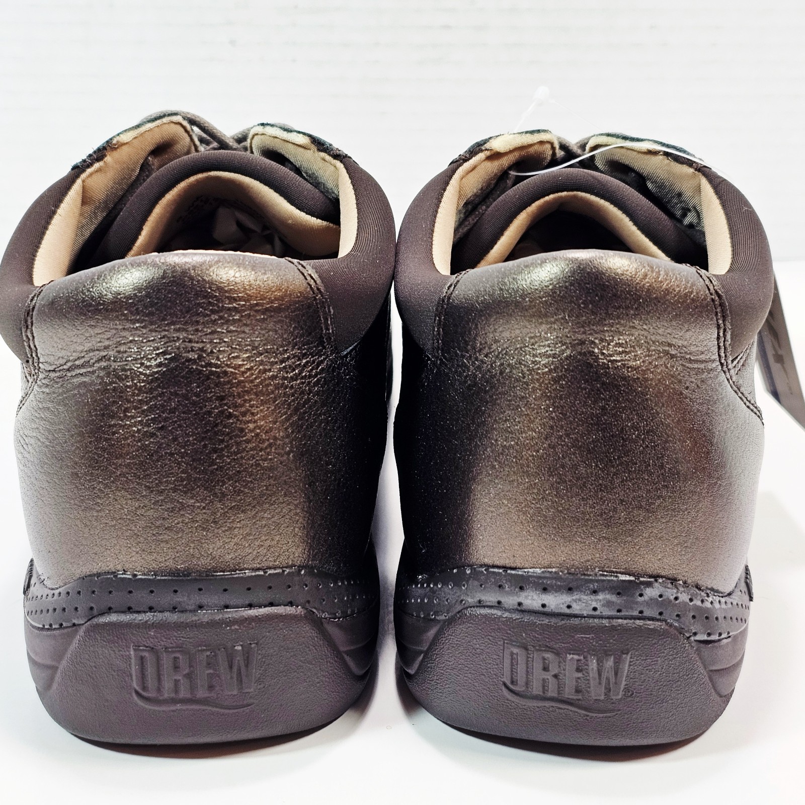 Drew Womens 8.0 EXTRA WIDE Orthopedic Walking Sneakers Tulip Brown Metallic
