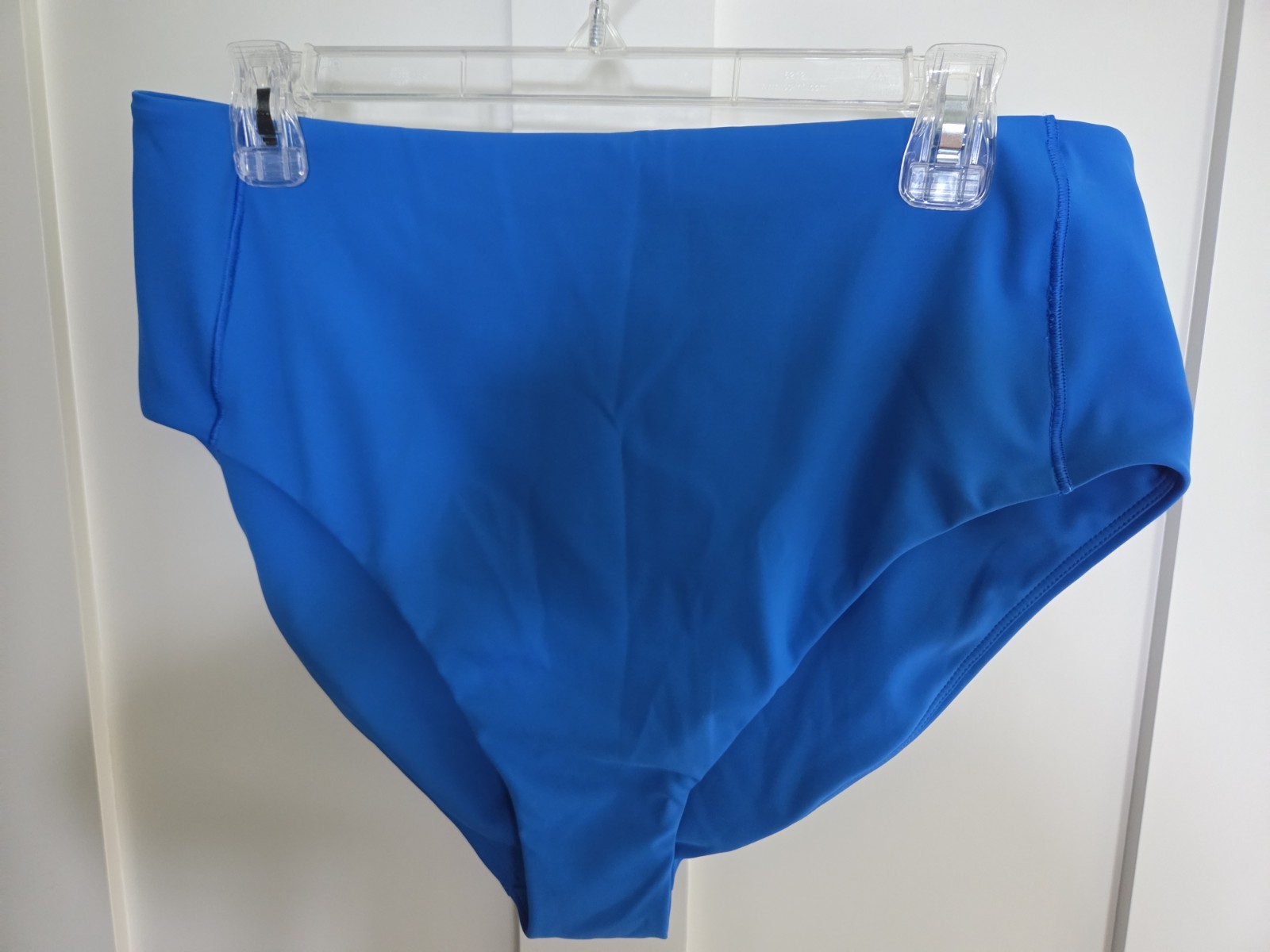 Lands End high waist swim bottoms bright Cobalt blue size 14 NEW WITH TAGS