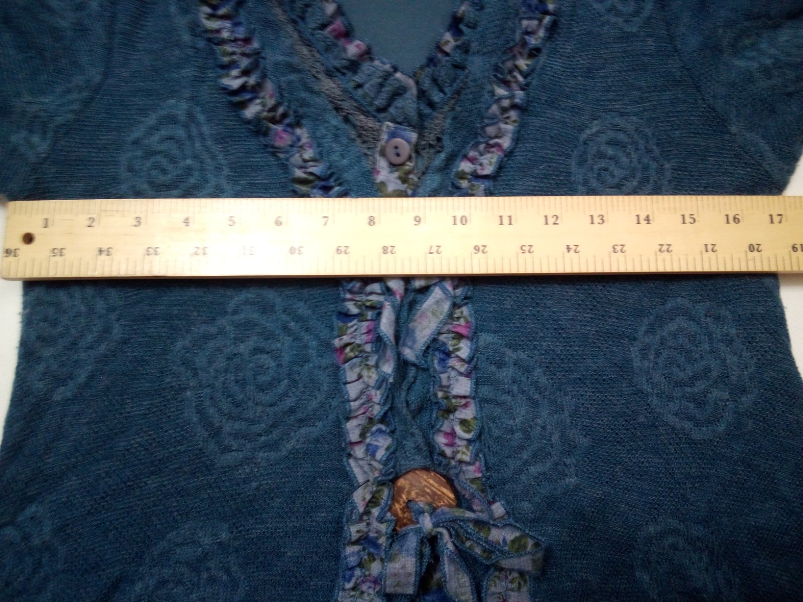 Pretty Angel Cardigan Sweater Womens S Blue Whimsigoth Dark Fairy Grunge
