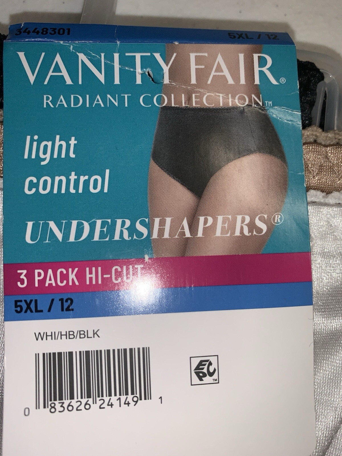 Vanity Fair Undershapers Hi Cut Size 5XL 12 NWT Plus 3 Pack Radiant . [205