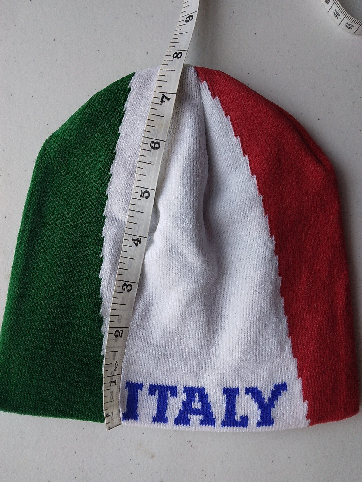 ITALY Italian Flag Embroidery Knit Beanie Skull Cap Winter Hat YOUR CHOICE