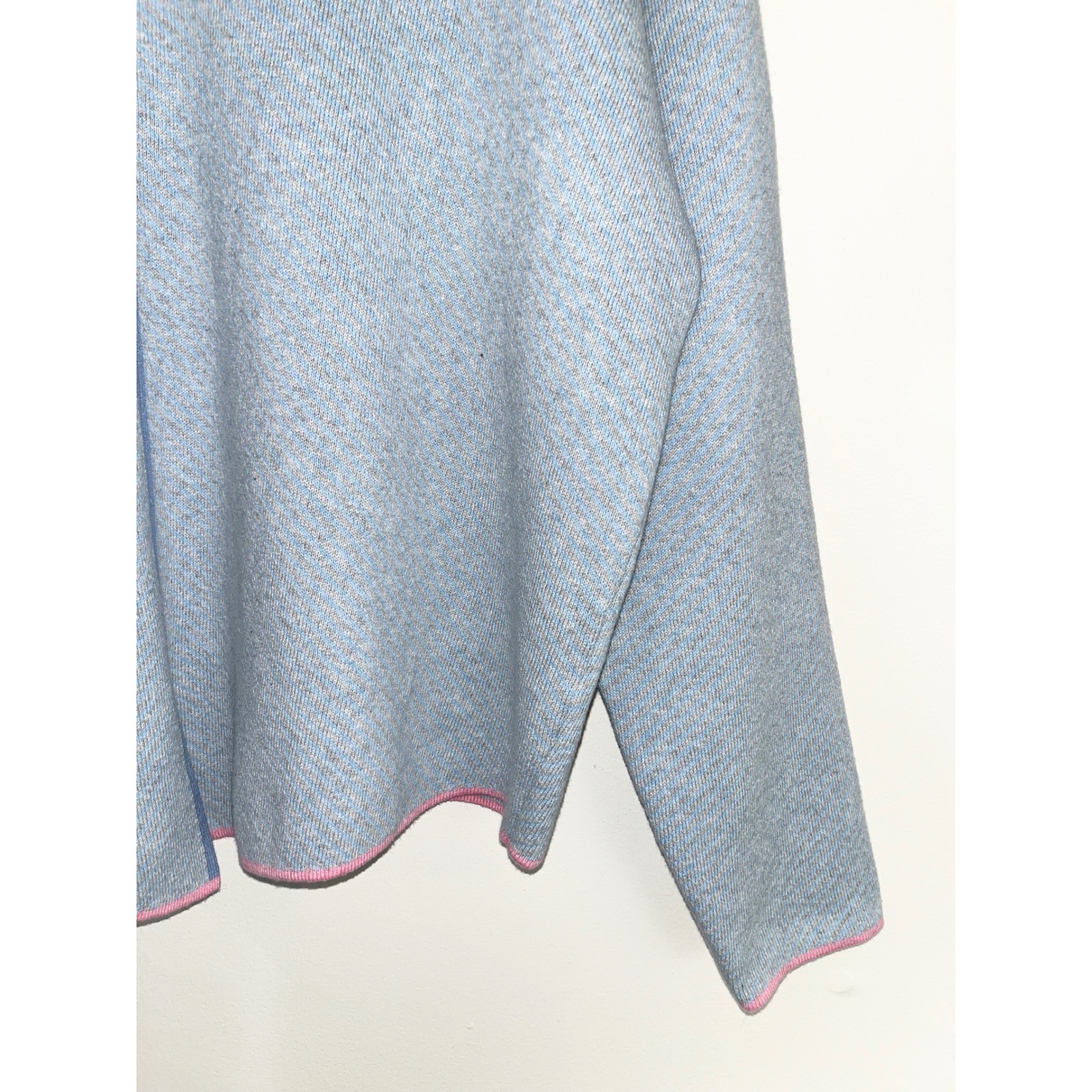 ZAKET & CLOVER Cashmere Neru Collar Sweater Sky Blue Women’s Casual| Large
