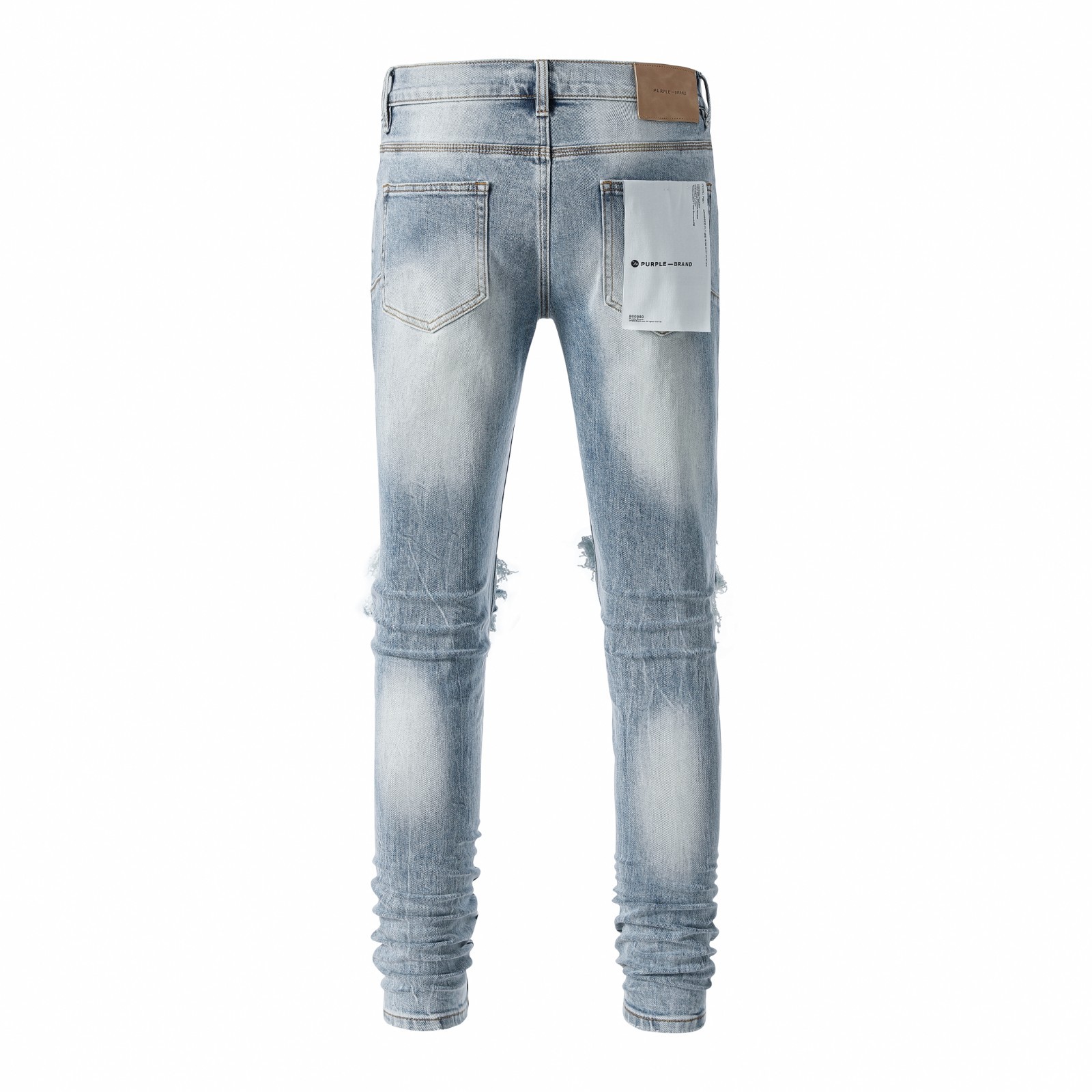 New 2026 Purple brand Men’s personalized Hole fashion Leisure jeans