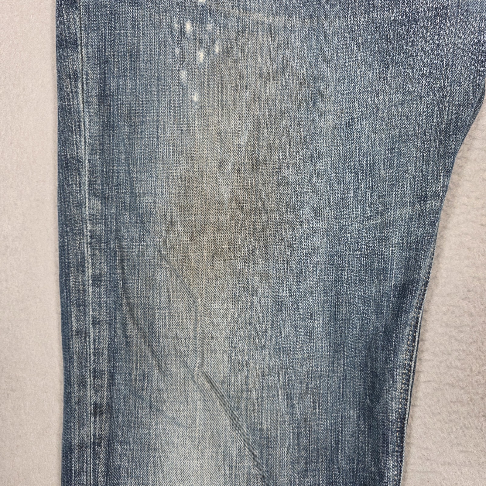 G Star Raw Jeans Mens 36×33 (Measured) Blue 3301 Straight Distressed Denim