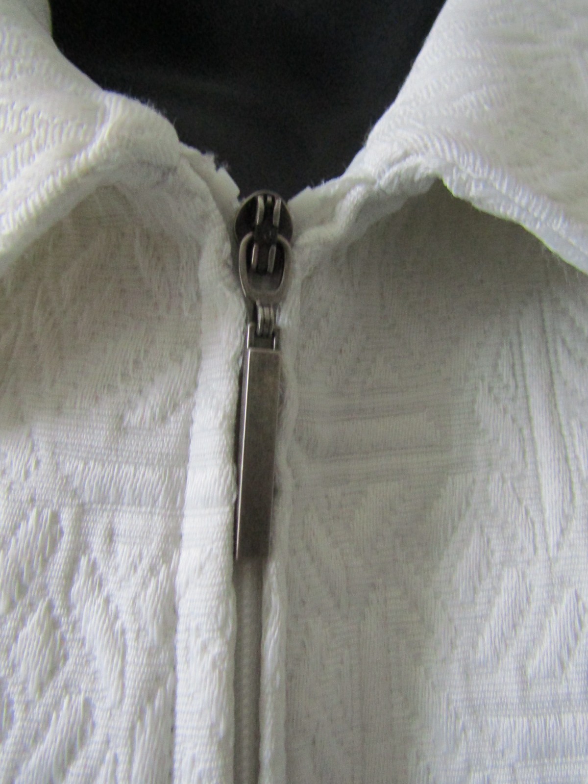 Norton McNaughton White “Demographi” Women’s Zip Jacket Size 14 NWT