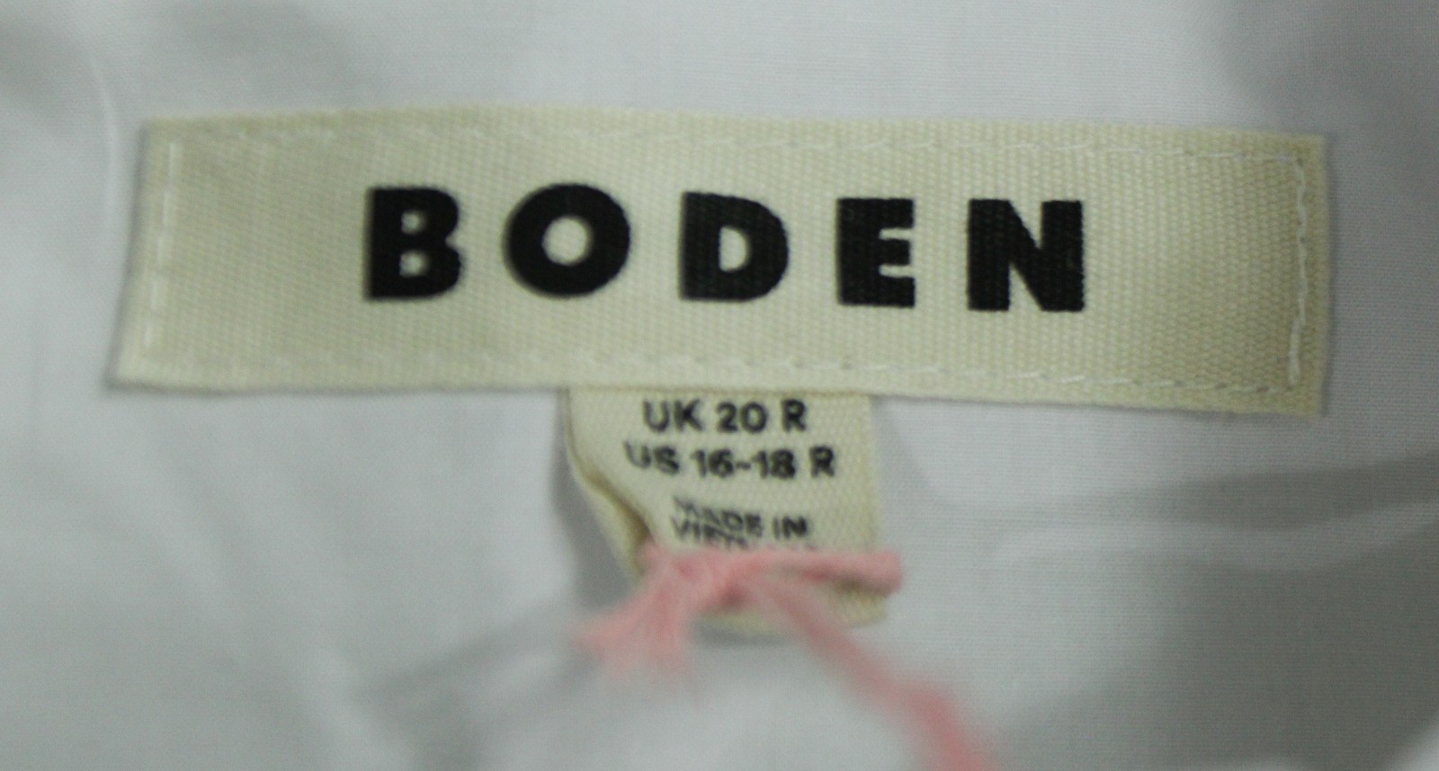 Boden Women’s Felicity Cotton Blouse CA4 White Multi Stitch Size US:16-18 UK:20