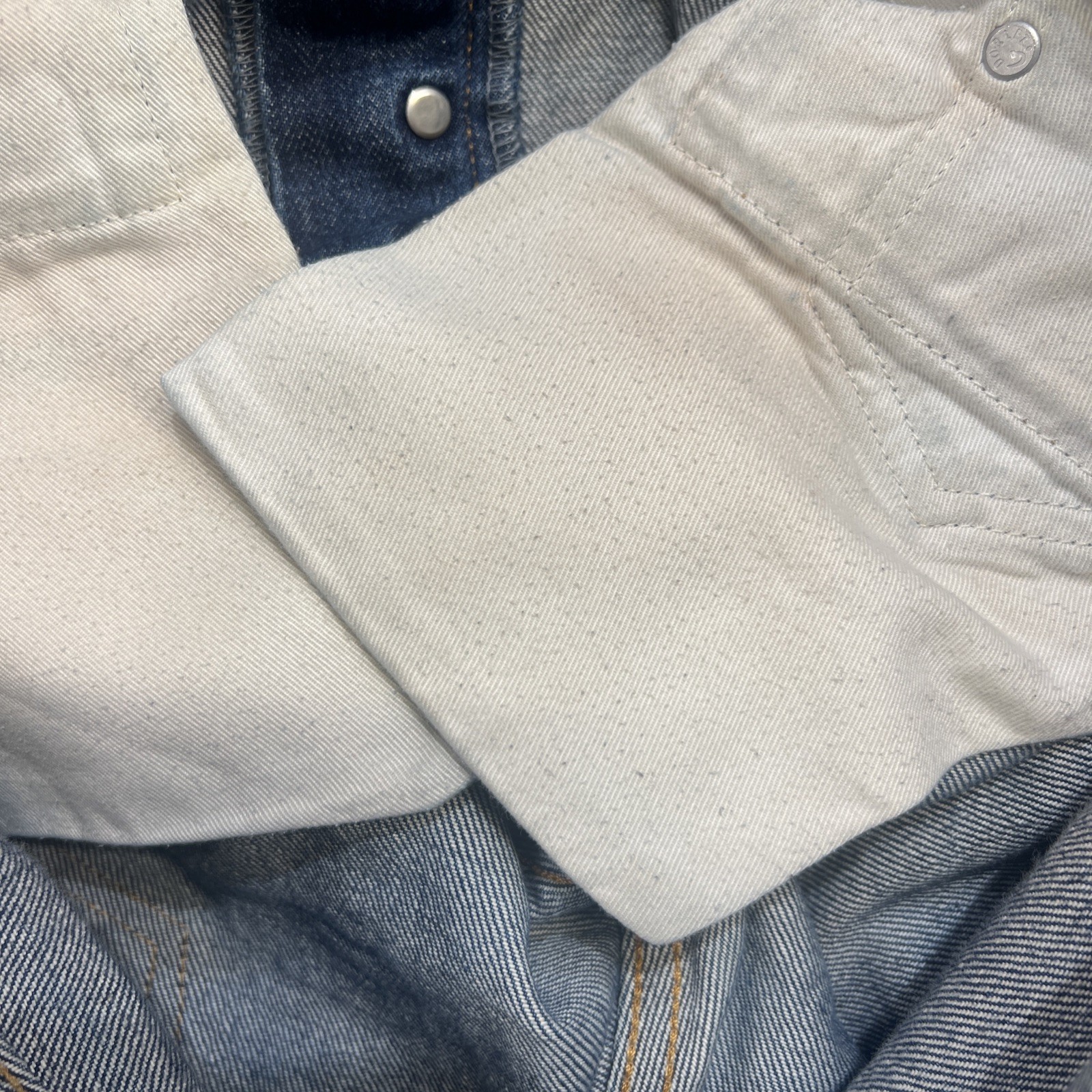 APC Mens Jeans Size 31 33″ Inseam Button Fly Straight Leg 100% Cotton Japan B163