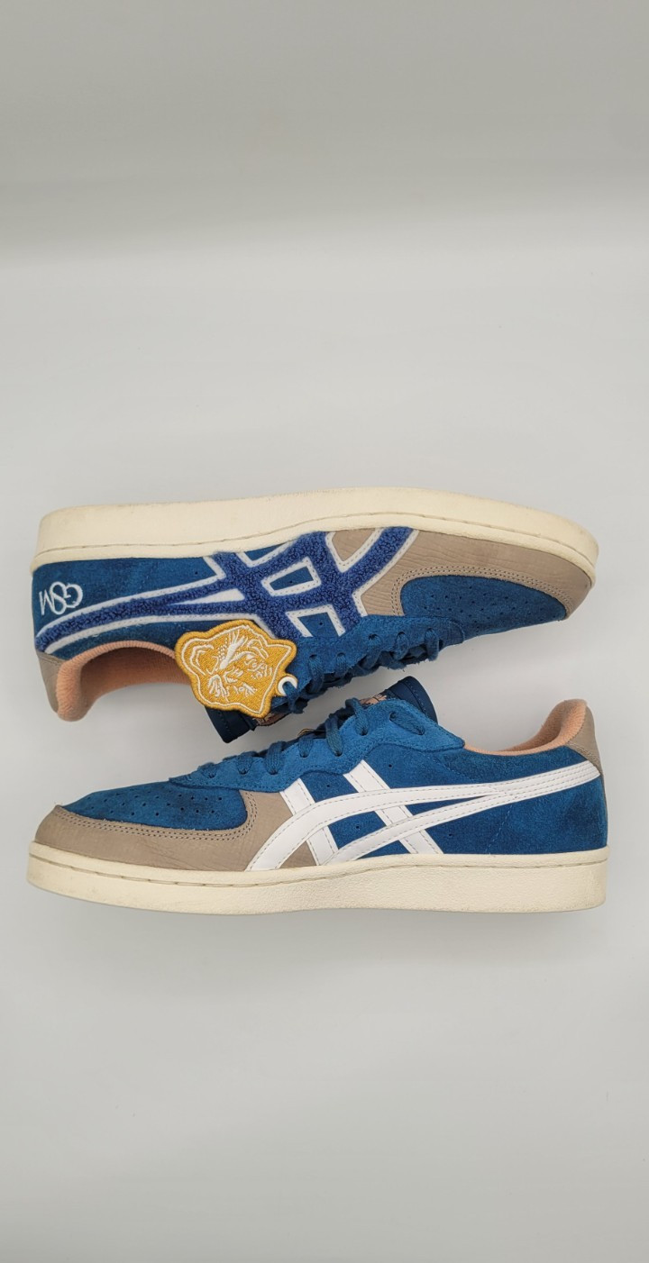 Onitsuka Tiger GSM SD Mens 9 Blue Suede Sneakers Rare Patch Logo Japan Style