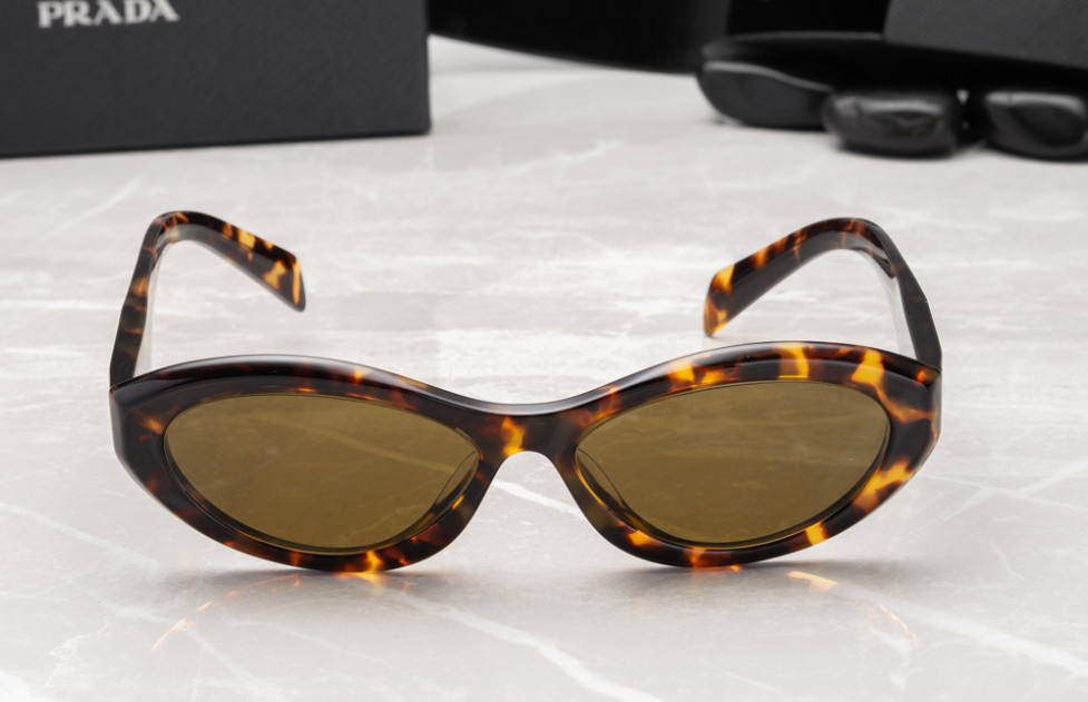 PRADA PR 26ZS 14L09Z Honey Tortoise Brown Women’s 55 mm Sunglasses NEW 100%