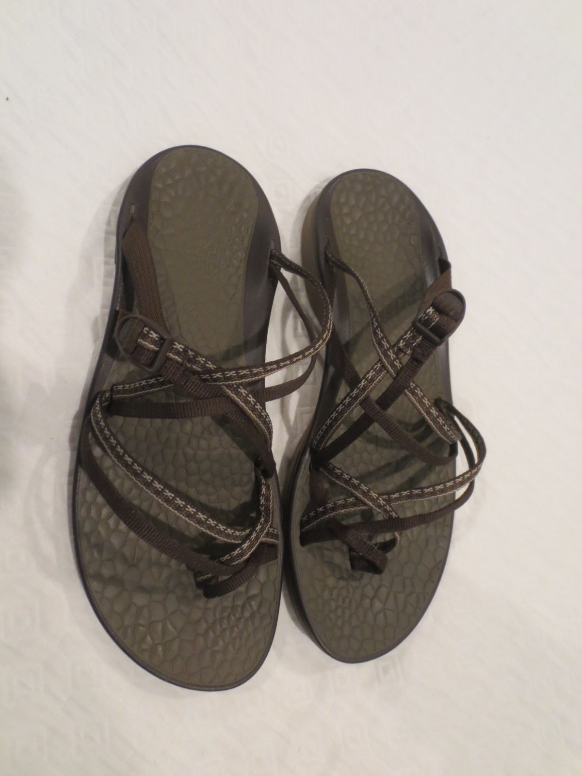 Chaco Ecotread Sandal Backless Womens 10 Outdoor Hiking Comfort Brown EUC!!!