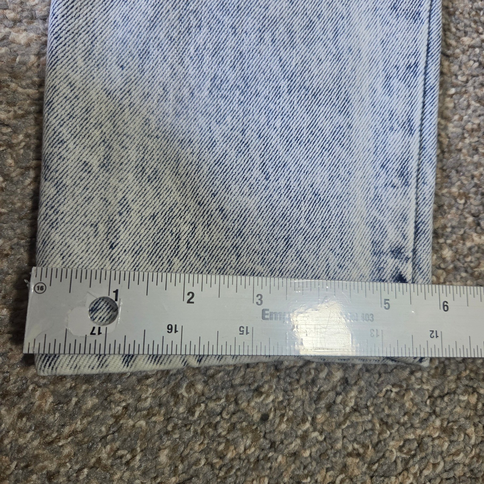 Vintage First Acid Wash High Waisted Pleated Tapered Jeans Light Blue Size 5