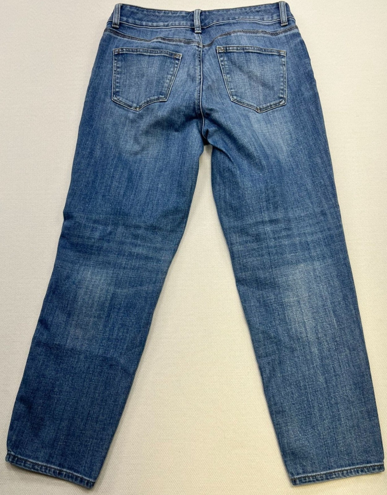 Talbots Womens Flawless Five-Pocket Boyfriend Jeans Stretch Denim Size 6P Blue
