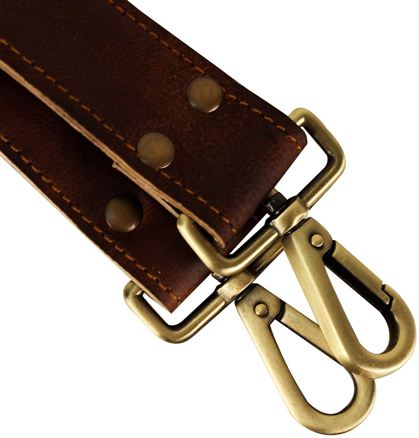 Distressed Leather Shoulder Strap Replacement for Handbags Laptop Briefcase