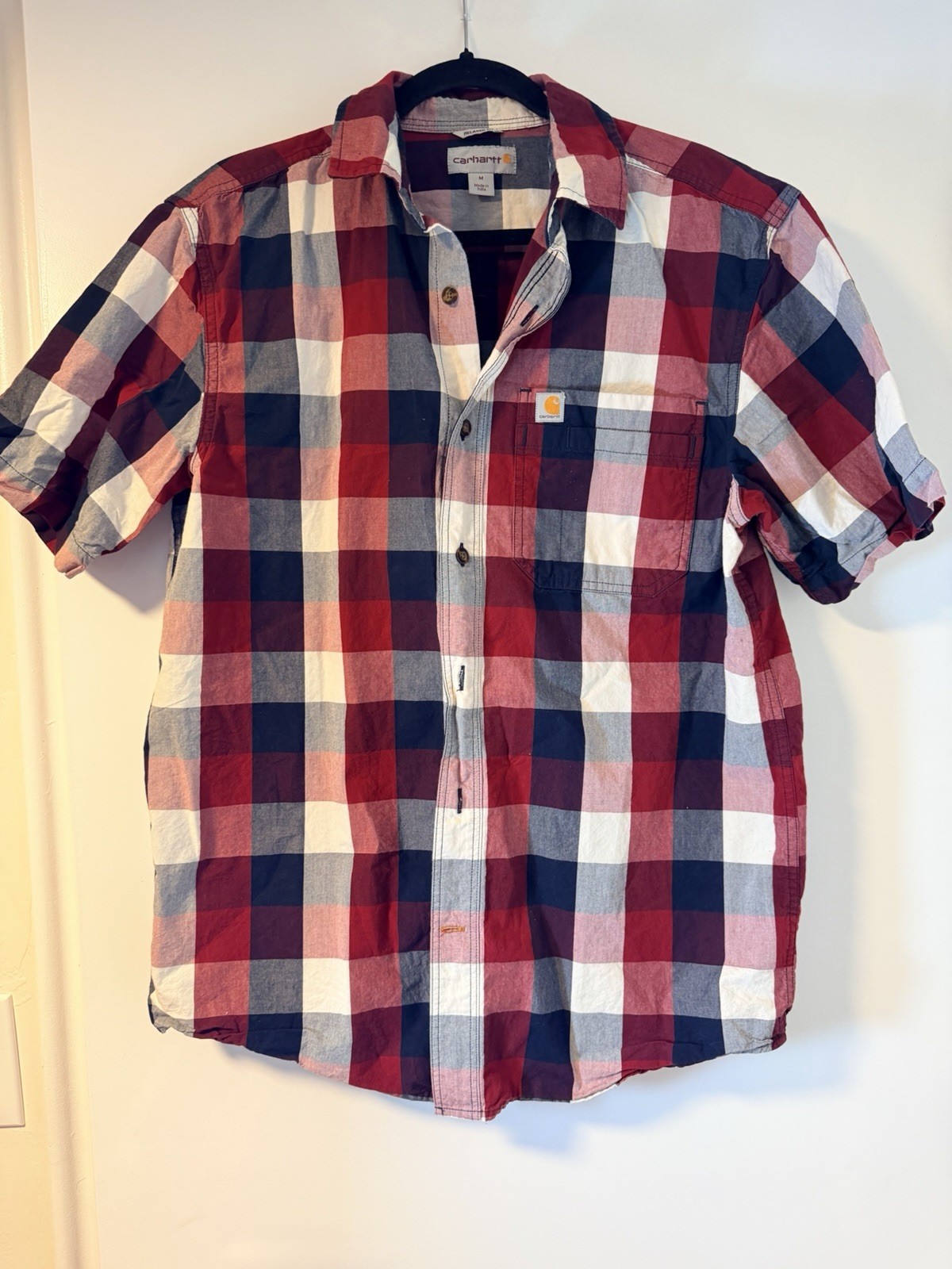 Carhartt Short Sleeve Button-Up Plaid Shirt
