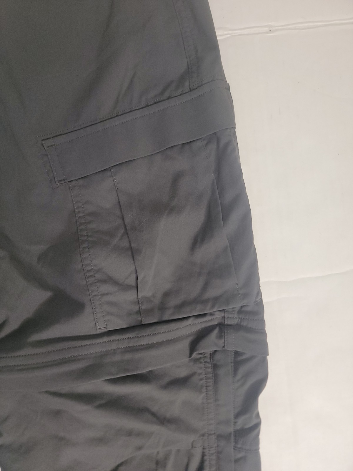 REI Co-Op Pants Mens SZ 30 X 32 Adjustable Length Cargo Gray Outdoor Hiking