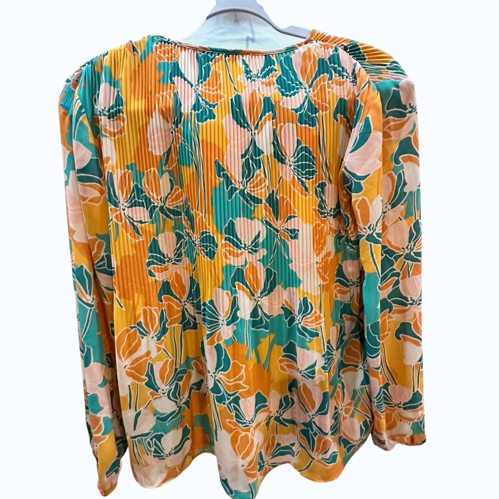 Boho Floral Peasant Blouse Balloon Sleeve Flowy Hippie Cottagecore V-Neck Top