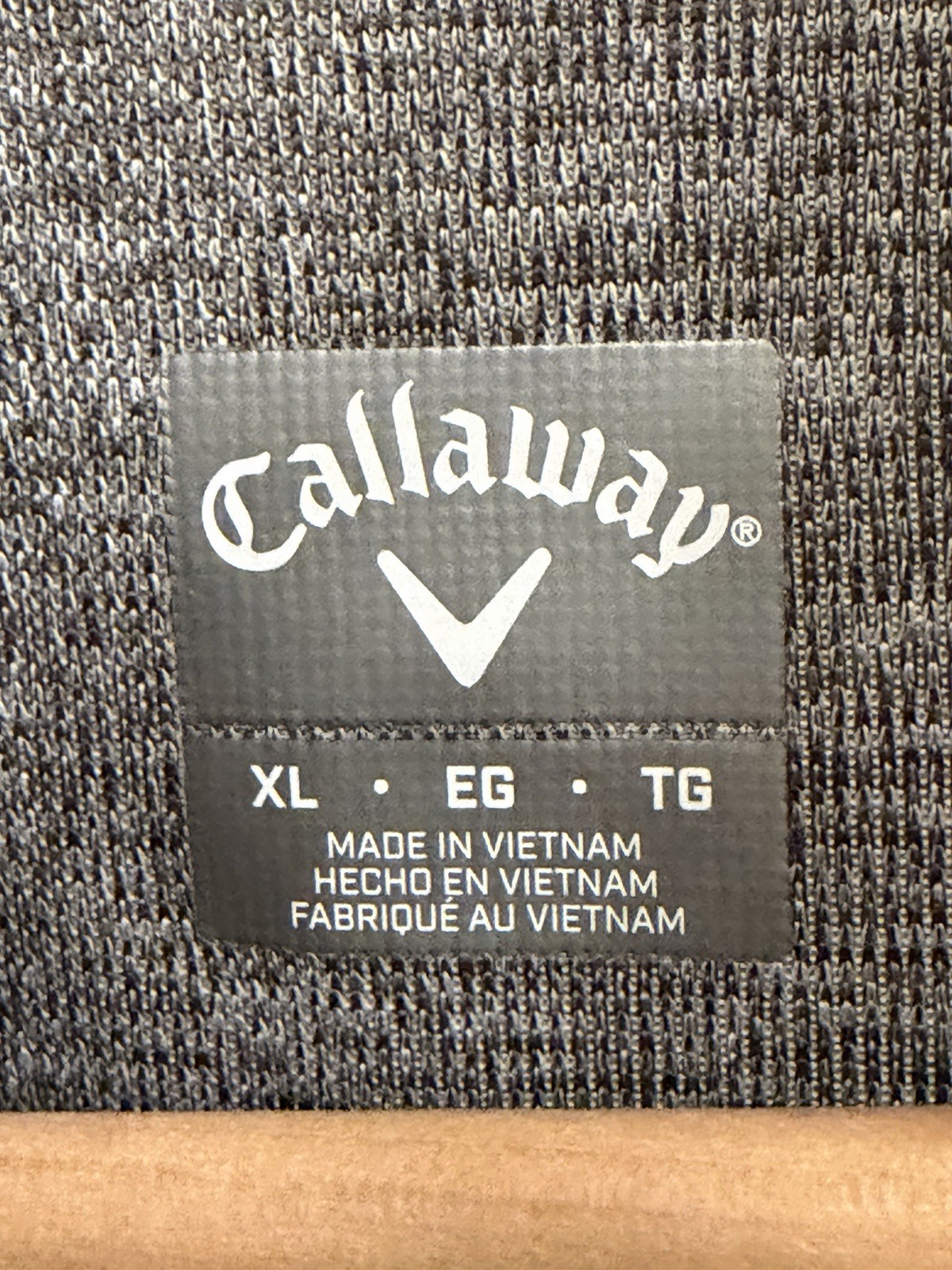 Callaway Golf Men’s XL Gray 1/4 Zip Pullover Pockets Mock Neck Sweatshirt